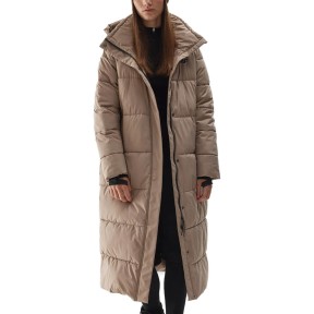 4F TDJAF237 Women's Synthetic-Fill Down Coat, Light Brown