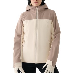 4F TTJAF572 Women's Ski Jacket, Light Brown
