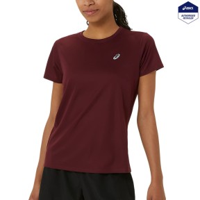 Asics Core SS Women's Top, Deep Mars