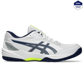 Asics Gel-Task 4 Men's Indoor Shoes, White/Blue Expanse