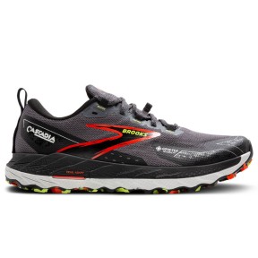 Brooks Cascadia 18 GTX Men's, Blackened Pearl/Black/Tomato