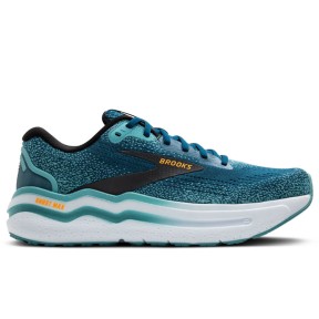 Brooks Ghost Max 2 Men's Shoes, Moroccan Blue/Aqua/Orange Pop