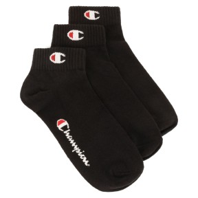 Champion Quarter Socks 3pk, Black