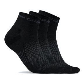 Craft Core Dry Mid Sock 3-Pack, Black