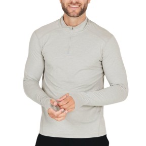 Endurance Tune Melange Men's Midlayer, Light Grey