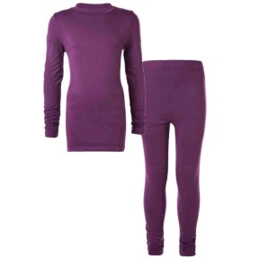Endurance ZigZag Gualala Seamless Kids Baselayer, Purple