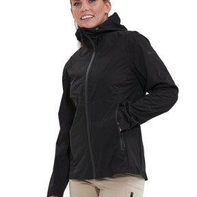 Endurance Kommy Women's Waterproof Jacket W/Hood, Black