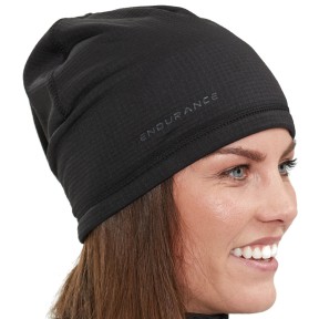 Endurance Nevier Waffle Hood Hat, Black