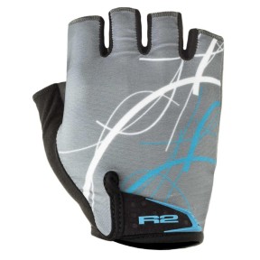 R2 Easer Bike Gloves, Grey/Blue/White