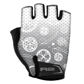 R2 Easer Bike Gloves, White/Grey