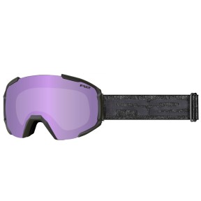 R2 Glacier Ski Goggles, Matt Black, Pink