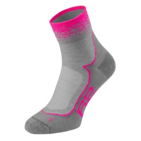 R2 Grace Women's Bike Socks, Grey/Neon Pink