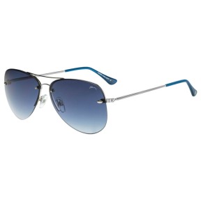 Relax Cure Womans Sunglasses, Shiny Silver/Blue