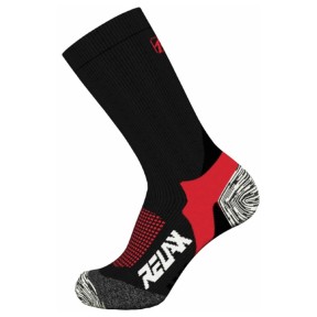 Relax Ski Socks Nordic, Black/Red