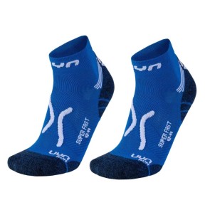 UYN Run Super Fast Men's Socks, French Blue/White