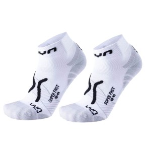 UYN Run Super Fast Men's Socks, White/Black