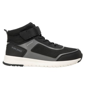 Viking Aerial Mid WP 1V Kids Sneakers, Black/Charcoal
