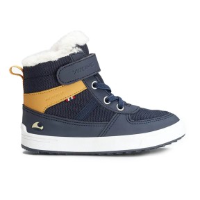 Viking Lukas Waterproof Kid's Boots, Navy/Honey