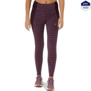 Asics Nagino Women's Run Tights, Dark Aubergine Heather