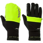 R2 Unisex Thermo Gloves Cover, Black/Neon Yellow