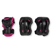 Rollerblade Skate Gear Junior 3 Pack, Black/Pink