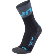 UYN Light Men's Cycling Socks, black/grey/indigo bunt