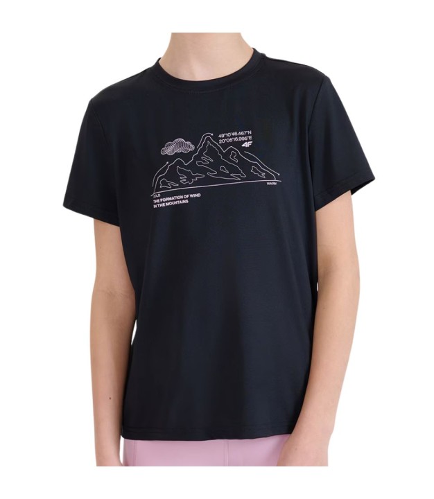 4F TFTSF1199 Trekking T-Shirt - Girls