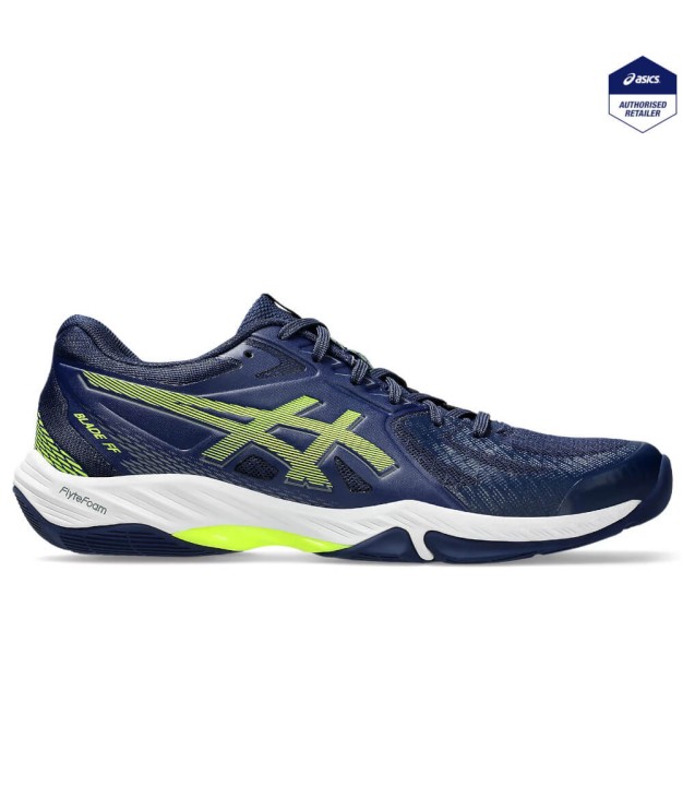 Asics Blade FF Men's Indoor Shoes, Blue Expanse/Safety Yellow