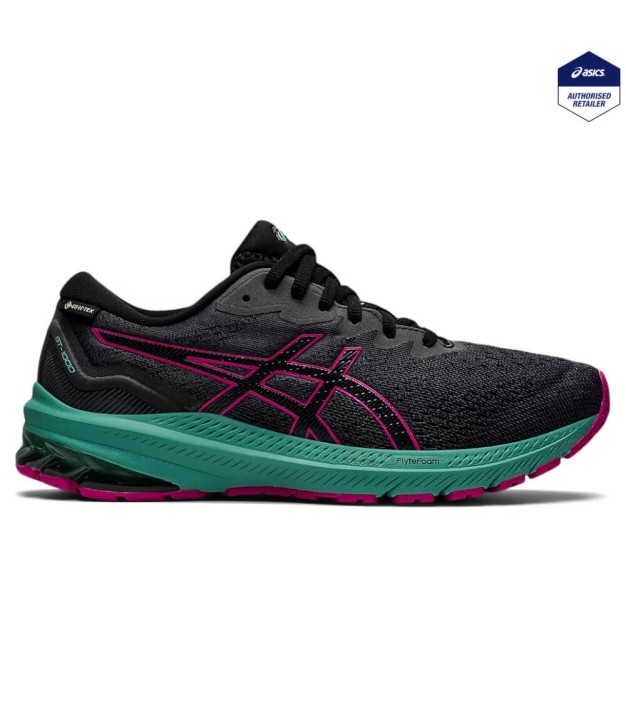 Asics GT-1000 11 GTX Women's Running Shoes, Black/Fuchsia Red