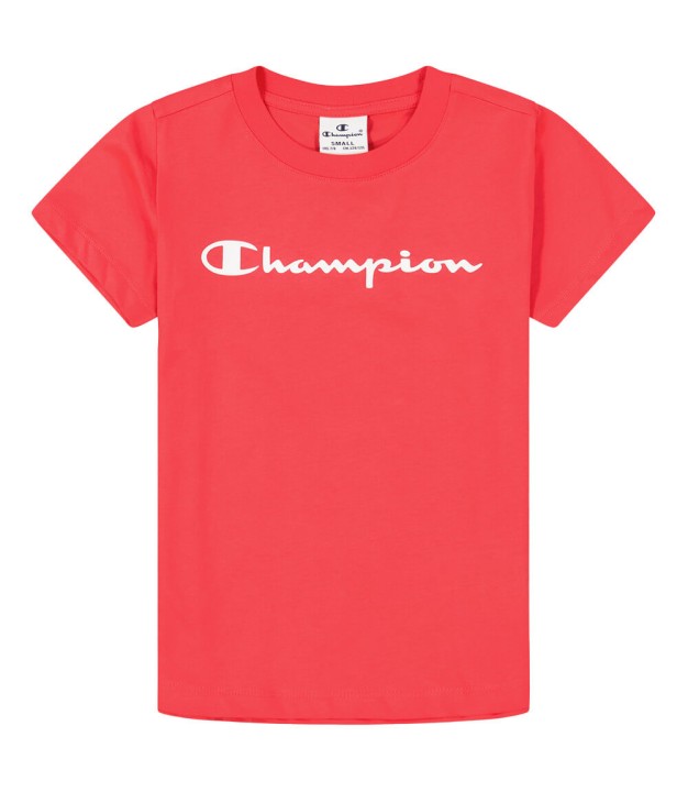 Champion Crewneck Girls T-Shirt, Red