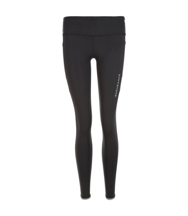 Endurance Energy Jr. Girl Long Tights, Black