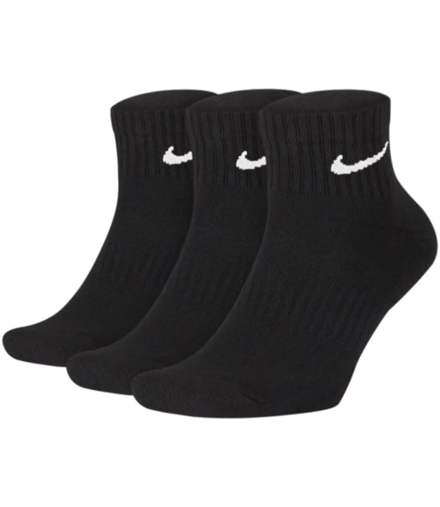 Nike Everyday Cushion Ankle Socks, 3 Pairs, Black