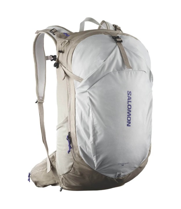 Salomon Trailblazer 30 Unisex Hiking Bag, Vintage Khaki/Glacier Gray
