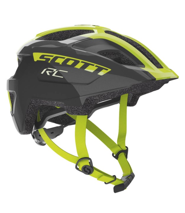 Scott Spunto Junior (CE) Helmet, Black/Radium Yellow RC