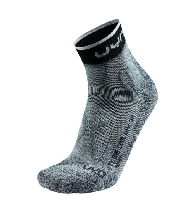 UYN Outdoor Trekking One Cool Low Women's Socks, Grey/Black