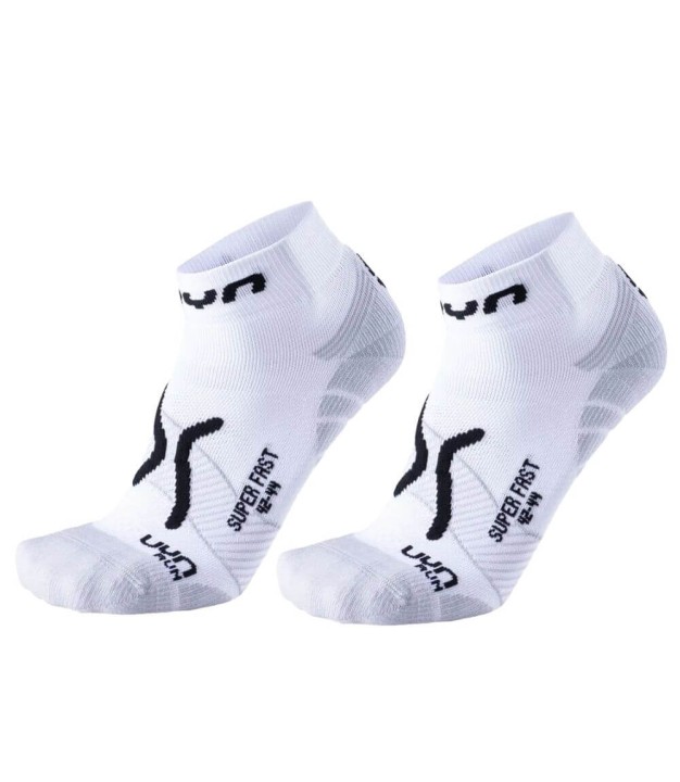 UYN Run Super Fast Men's Socks, White/Black