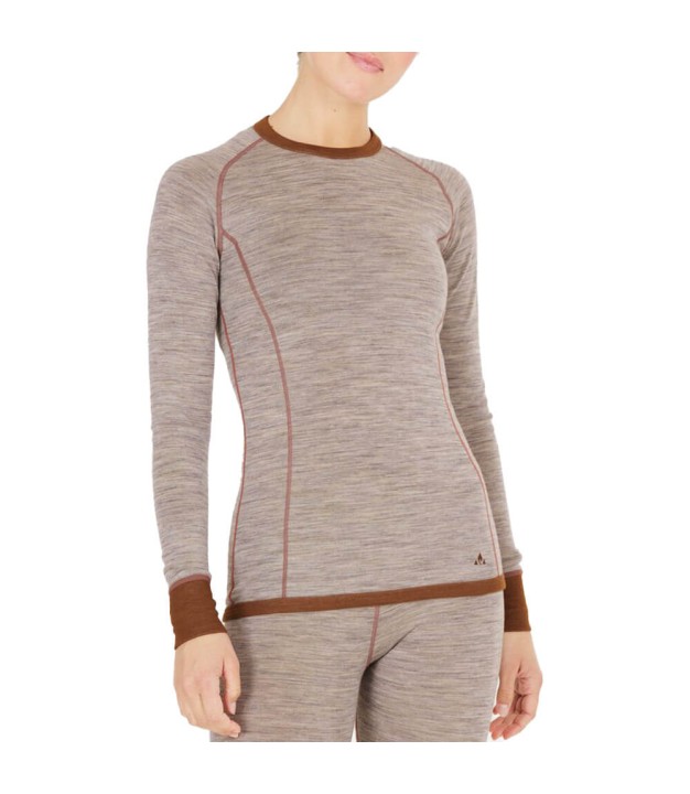 Whistler Brandi Women's Merino Baselayer Top, Light Grey